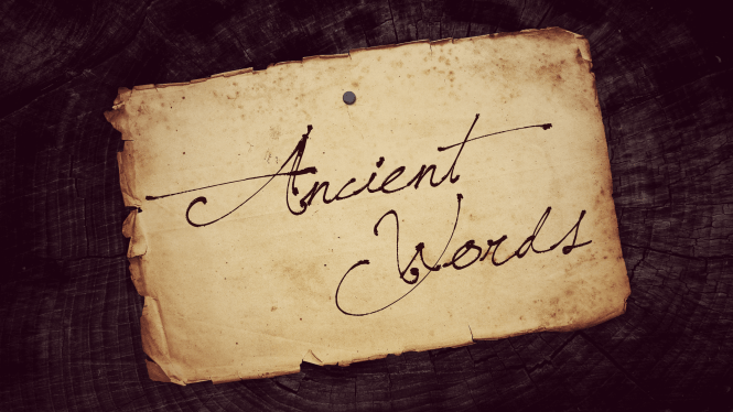 Philology Ancient Words